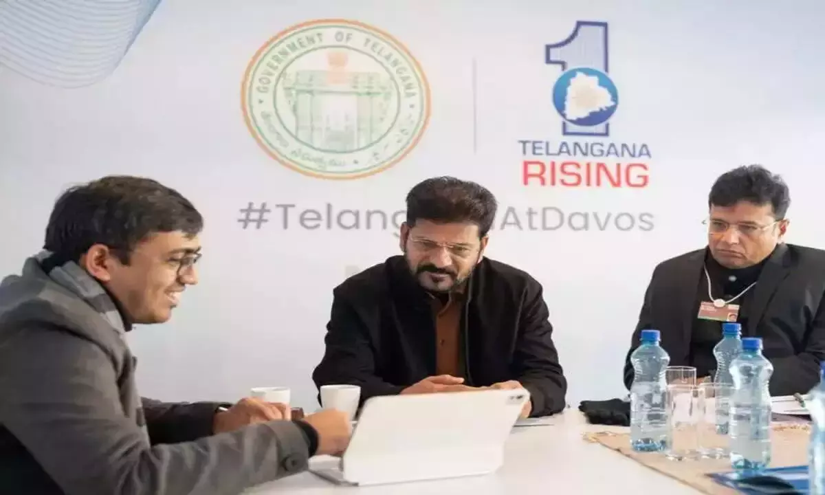 Telangana Signs Rs 15,000 Crore Agreements with MEIL at World Economic Forum in Davos