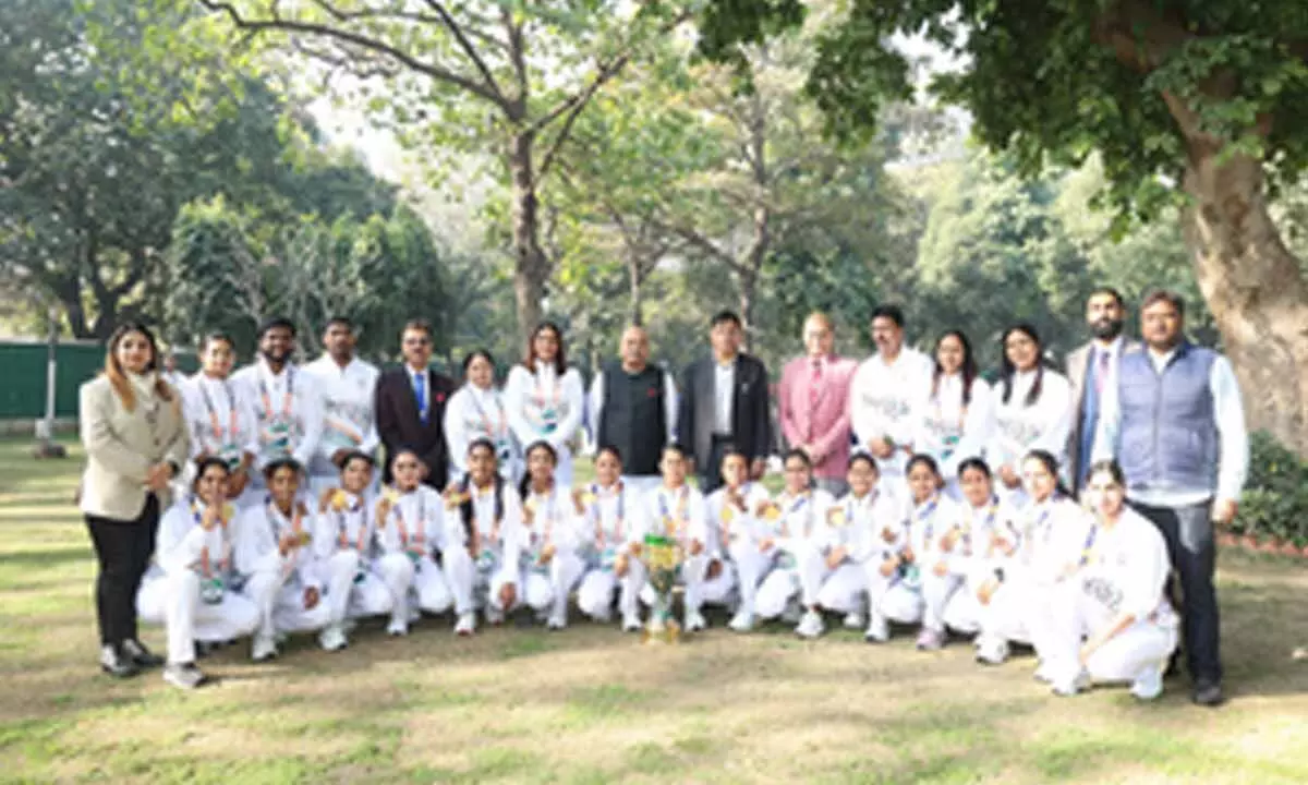 Sports Min Mansukh Mandaviya felicitates Kho Kho World Cup-winning teams Sports Min Mansukh Mandaviya felicitates Kho Kho World Cup-winning teams