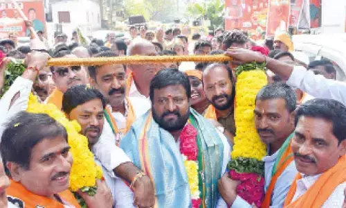 Adduri re-elected as BJP dist president