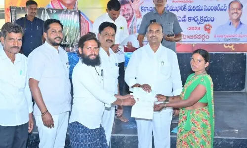 MLA Bandla Krishna Mohan Reddy Distributes CM Relief Fund Cheques to Support Medical Needs