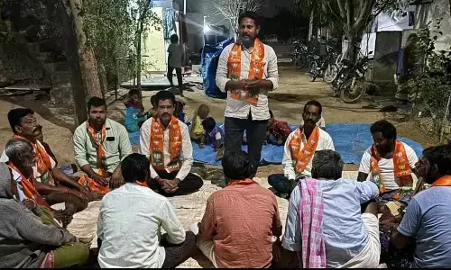 BJP Leaders Visit Budaga Jangala Colony, Highlight Dr. Ambedkars Legacy and Community Issues