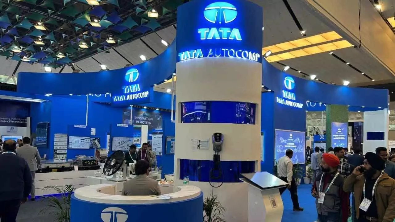 Tata AutoComp stall opened at Bharat Mobility expo Tata AutoComp stall opened at Bharat Mobility expo