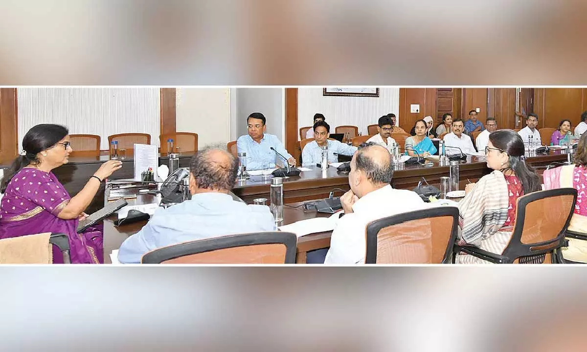 CS holds review meet on devpt works CS holds review meet on devpt works