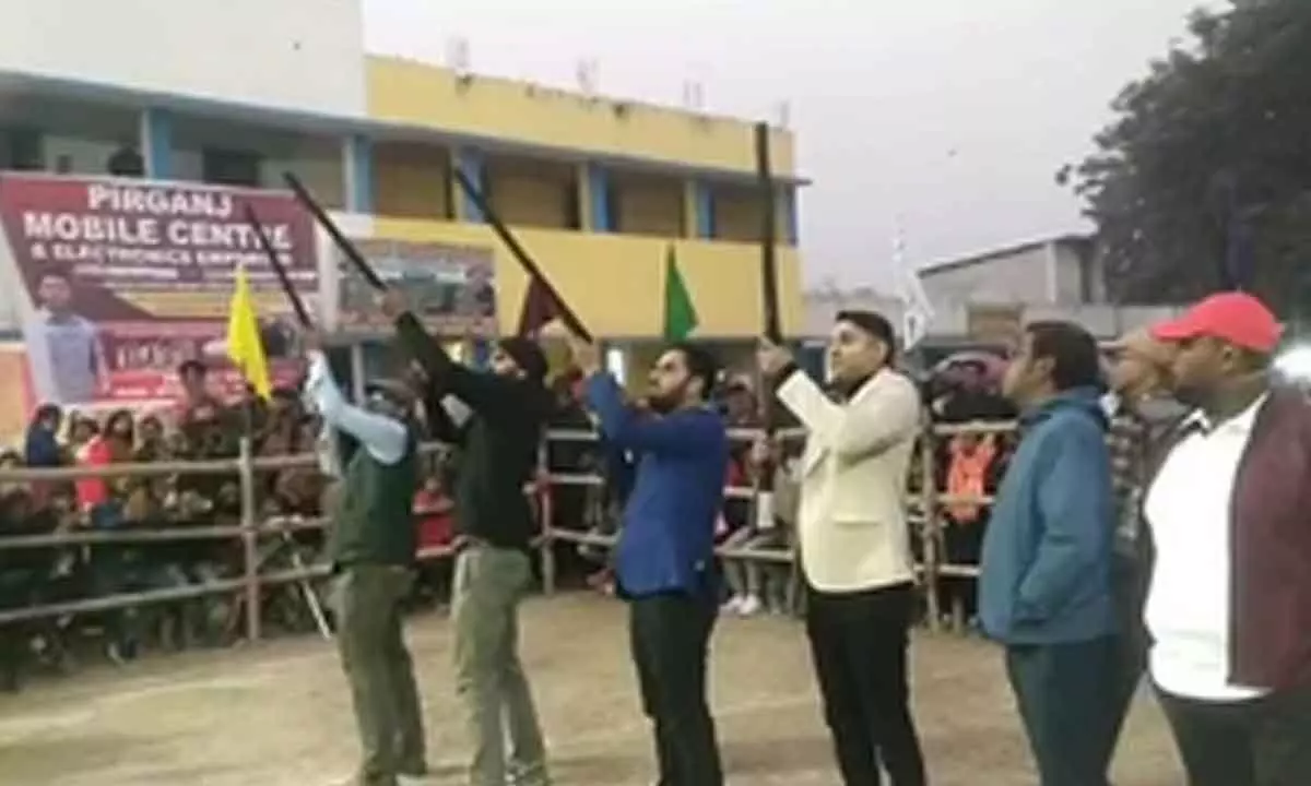 Volleyball tourney in Bengals Malda inaugurated by firing gun shots in air, FIR filed