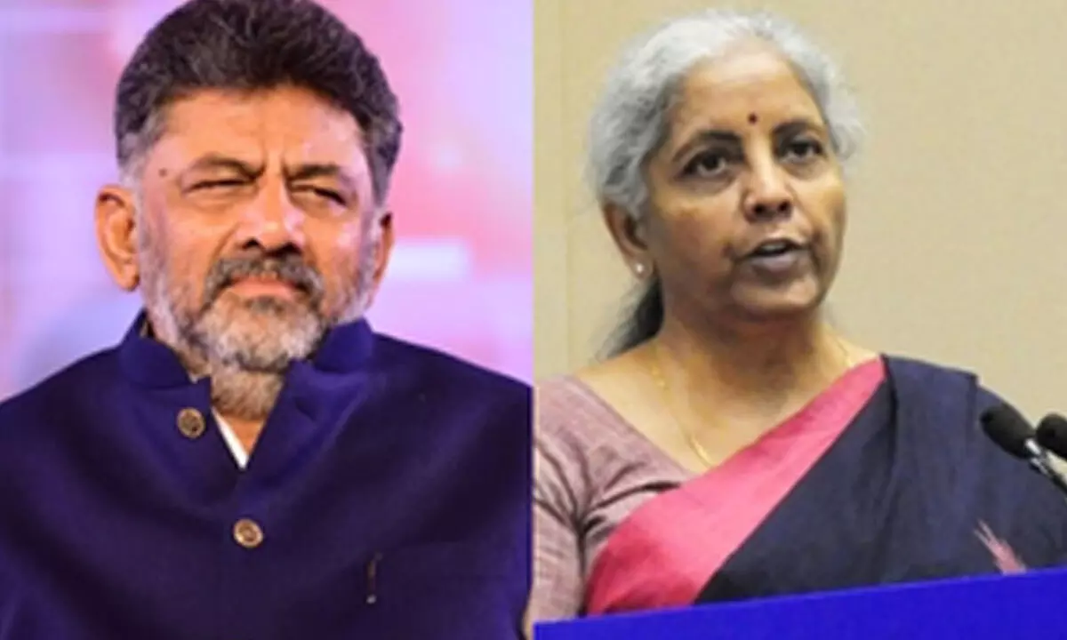 Union Budget: Shivakumar writes to FM Sitharaman, seeks substantial funds for Bengaluru Union Budget: Shivakumar writes to FM Sitharaman, seeks substantial funds for Bengaluru