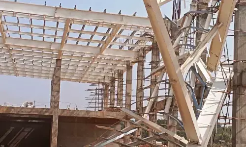 Portion of under-construction new terminal collapses at Rajahmundry airport