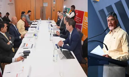 Chandrababu Shares WEF Meeting Insights with officials, asks to prepares for CEOs visits