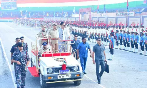 Full dress rehearsal of R-Day parade taken out