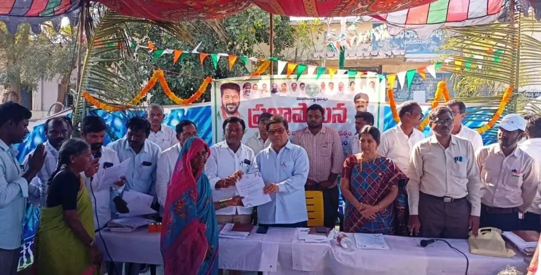 Alampur Market Yard Chairman Doddappa Joins Launch of Key Welfare Schemes Under Telangana Congress Government