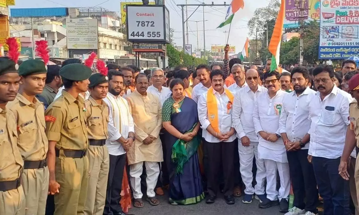 BJP takes out Samvidhan rally