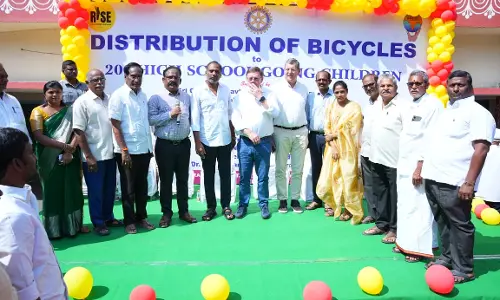 Energy Minister Gottipati Ravi Kumar Distributes Bicycles to Rural Students, Announces Support for Education