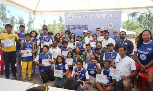 Karnataka Swimmers Shine at Den Den Sea Swimming Championship