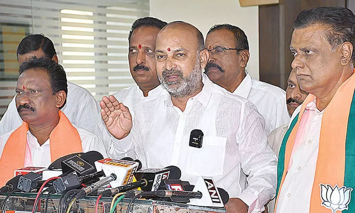 Bandi warns TG govt against rebranding Central schemes