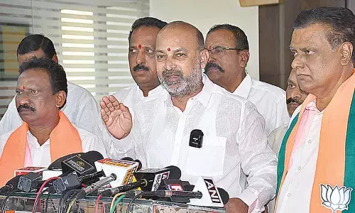 Bandi warns TG govt against rebranding Central schemes