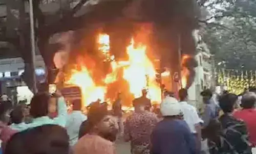 10 EVs gutted in fire at showroom