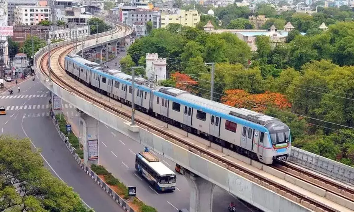 Metro Services Disrupted on Nagole-Raidurg Route Due to Technical Glitch