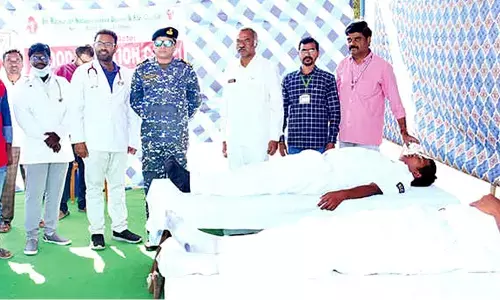 Blood donation camp held in Badvel