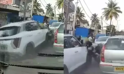 Bengaluru: Biker Attacked After Car Collision in Bengaluru, Policeman Hit by Fleeing Driver
