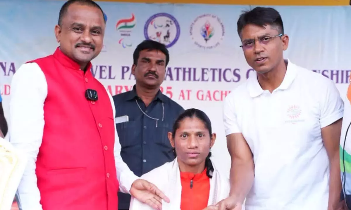 7th Telangana State Para Athletic Games Held Grandly 7th Telangana State Para Athletic Games Held Grandly
