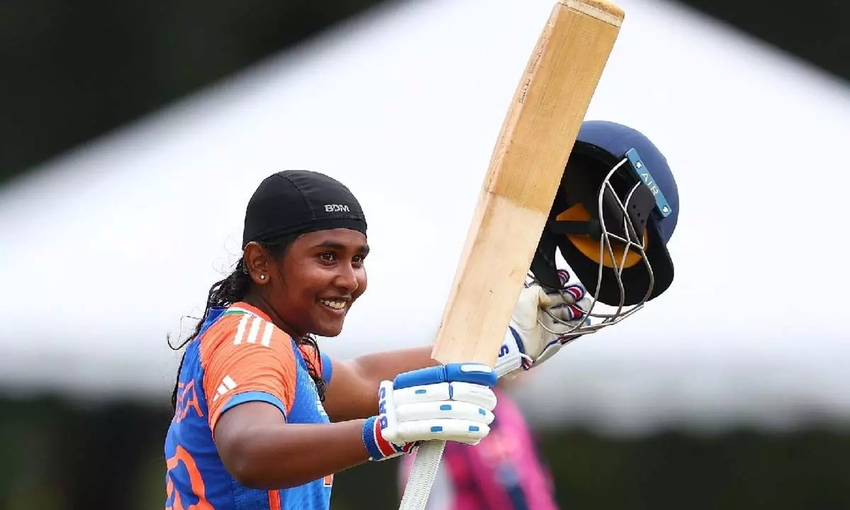 Telangana’s Trisha Gongadi Creates History with First-Ever Century in U-19 Women’s T20 World Cup Telangana’s Trisha Gongadi Creates History with First-Ever Century in U-19 Women’s T20 World Cup