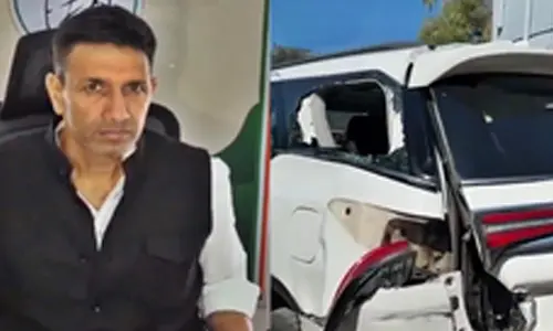 MP Cong chief Jitu Patwaris car hit by truck in Sehore, escapes unhurt