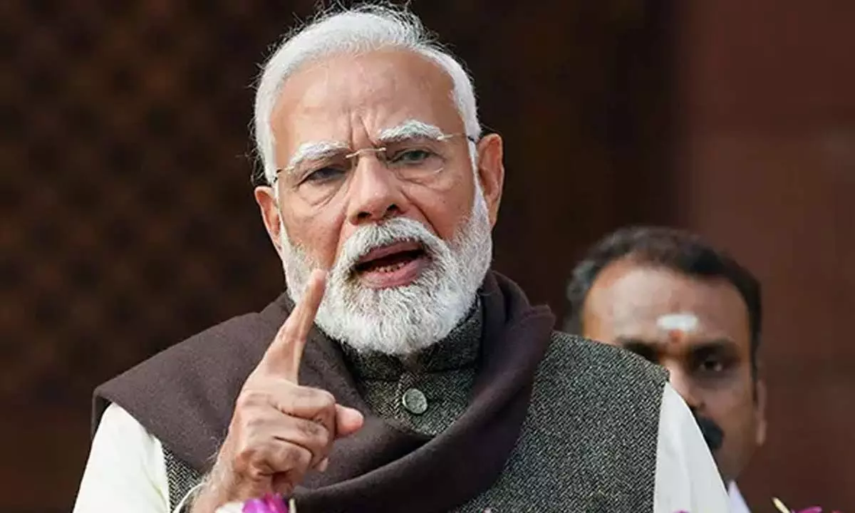 PM Modi Criticizes Congress Over Controversial Remarks About President Murmus Parliament Address