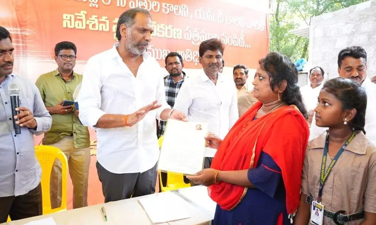 Land titles distributed to 374 tribal families Land titles distributed to 374 tribal families