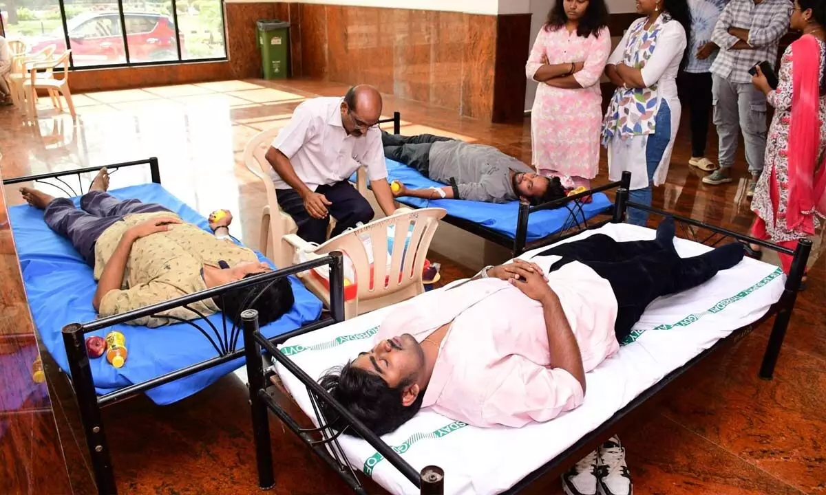 Students advised to donate blood Students advised to donate blood