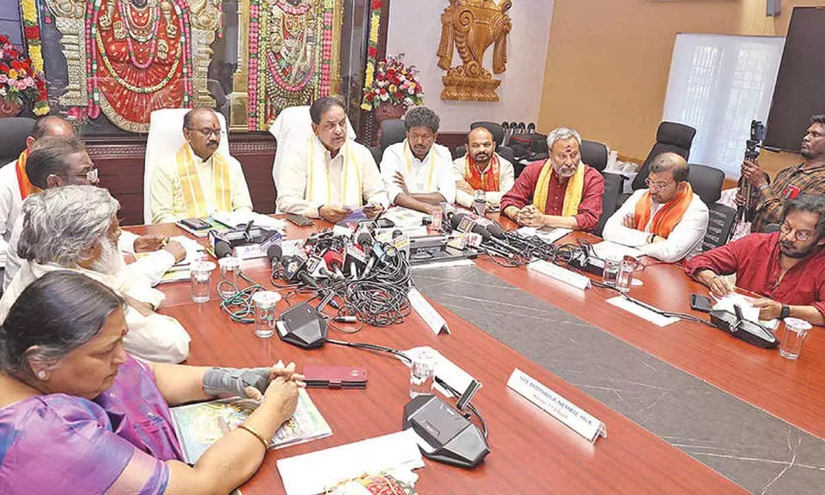 Elaborate arrangements in place in Tirumala Elaborate arrangements in place in Tirumala