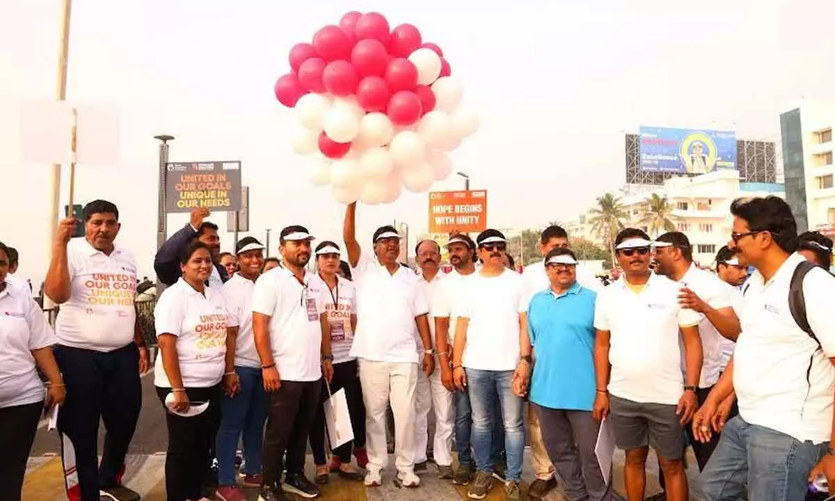 Walkathon held to build awareness, promote collective action Walkathon held to build awareness, promote collective action