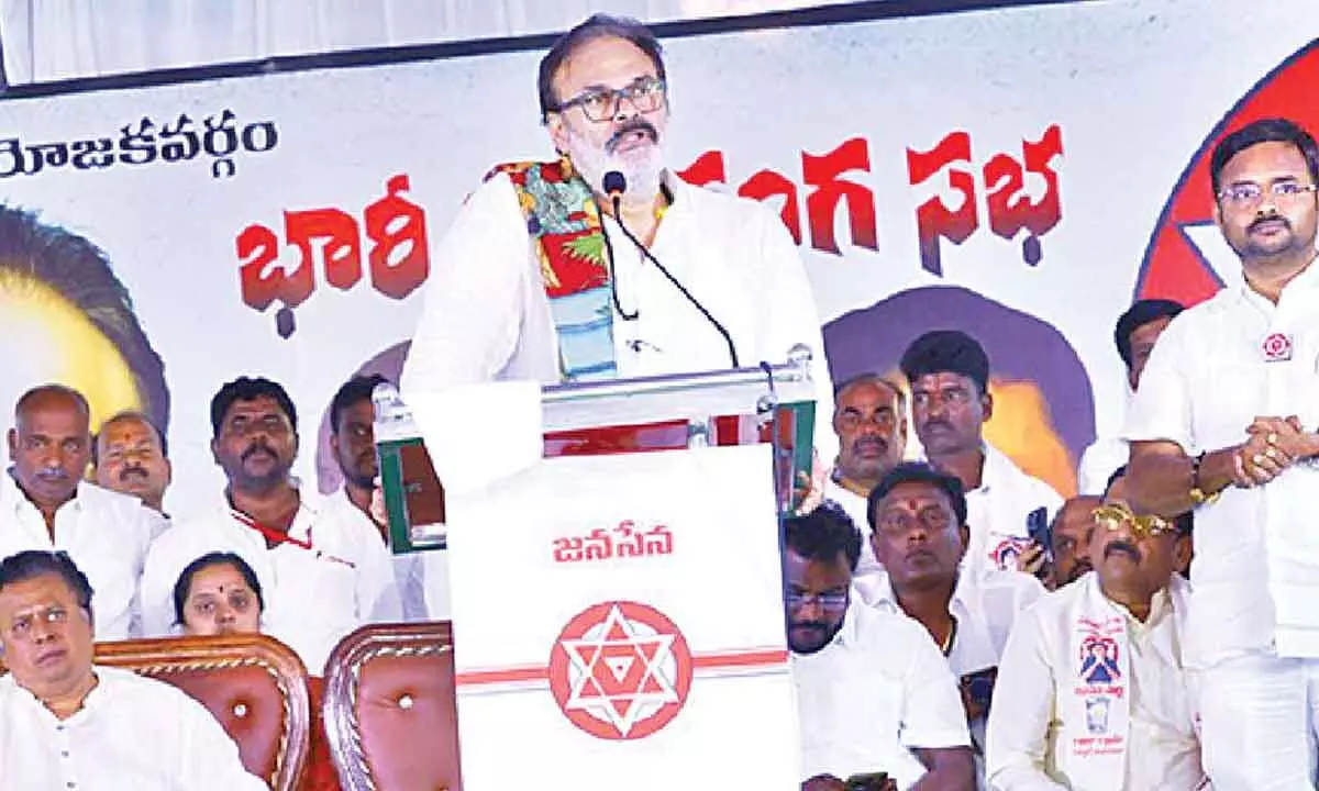 Naga Babu demands resignation of Peddireddy for not attending Assembly