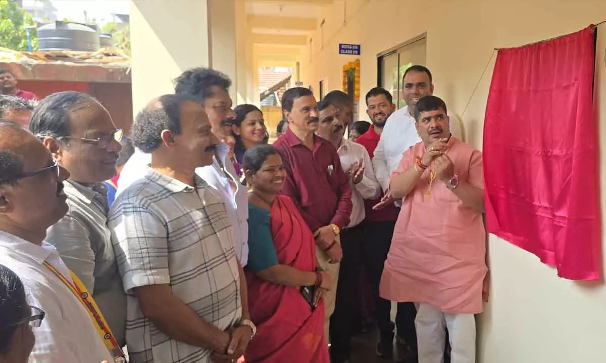 MLA Vedavyas Kamath Inaugurates New Classrooms at Dakshina Kannada Zilla Panchayat School MLA Vedavyas Kamath Inaugurates New Classrooms at Dakshina Kannada Zilla Panchayat School