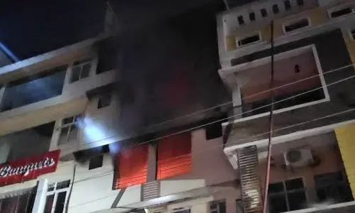 Close shave for many as blaze erupts in building