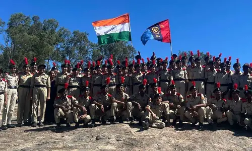 MITS NCC cadets trek to Horsley Hills