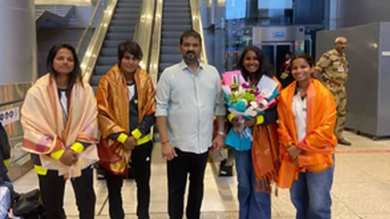 Hyderabad Cricket Association welcomes and felicitates members of India U-19 T20 World Cup-winning team Hyderabad Cricket Association welcomes and felicitates members of India U-19 T20 World Cup-winning team