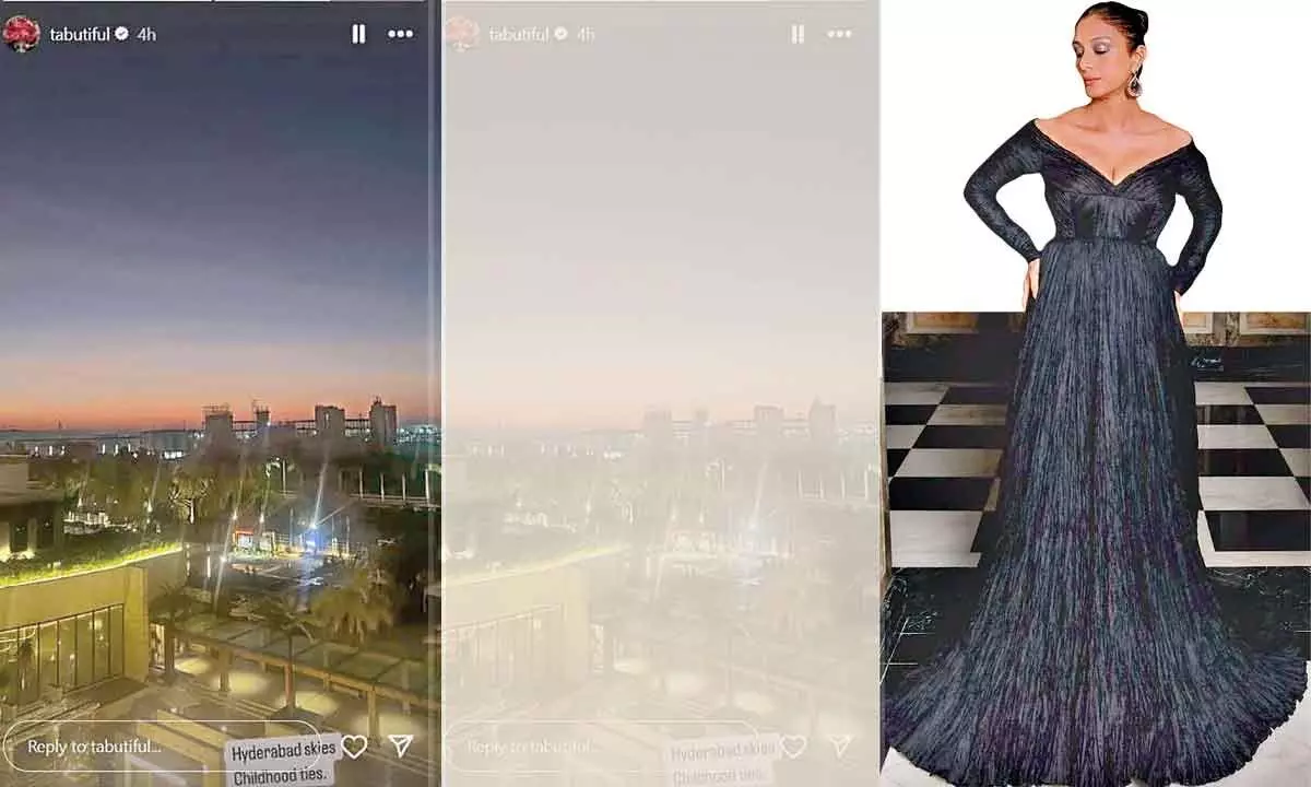 Tabu showcases her ‘childhood ties’ with beautiful ‘Hyderabad skies’ Tabu showcases her ‘childhood ties’ with beautiful ‘Hyderabad skies’