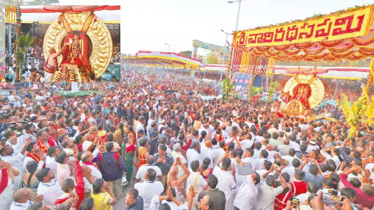 Gaiety, religious fervour mark Ratha Saptami Gaiety, religious fervour mark Ratha Saptami
