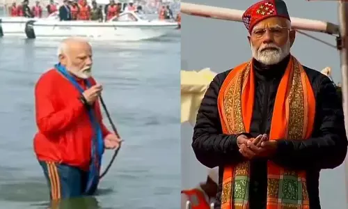 Maha Kumbh: PM Modi takes holy dip at Sangam