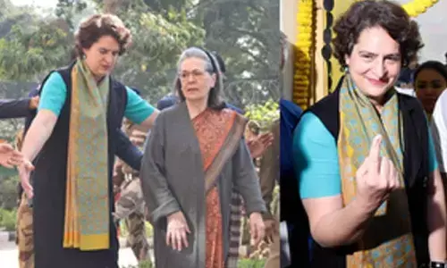 Sonia Gandhi, Priyanka cast their votes for Delhi Assembly elections
