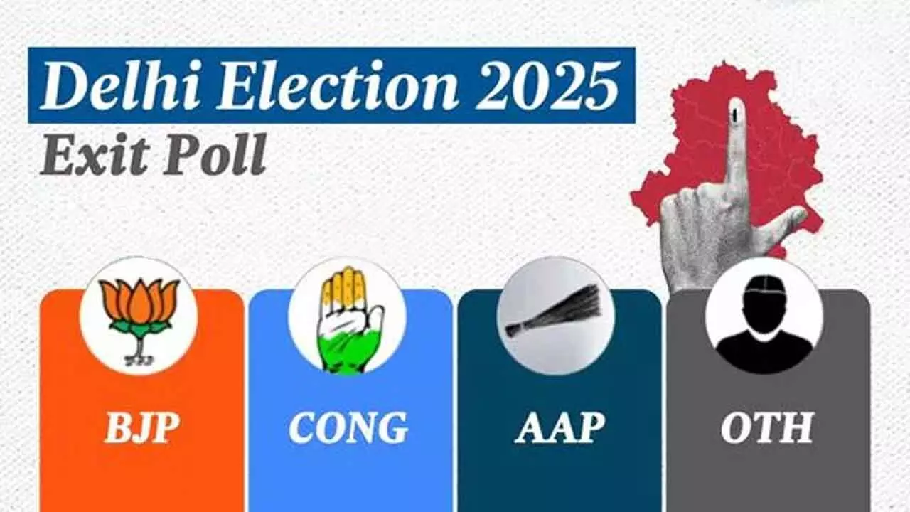Delhi Exit Polls 2025: BJP Projected To End 27-Year Rule Drought, AAP Remains Confident Delhi Exit Polls 2025: BJP Projected To End 27-Year Rule Drought, AAP Remains Confident