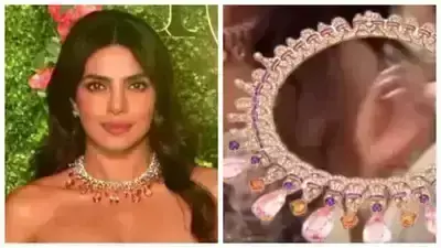 Priyanka Chopra Dazzles in a Rs 12 Crore Bvlgari Necklace at Brother Siddharth Chopras Mehendi Ceremony