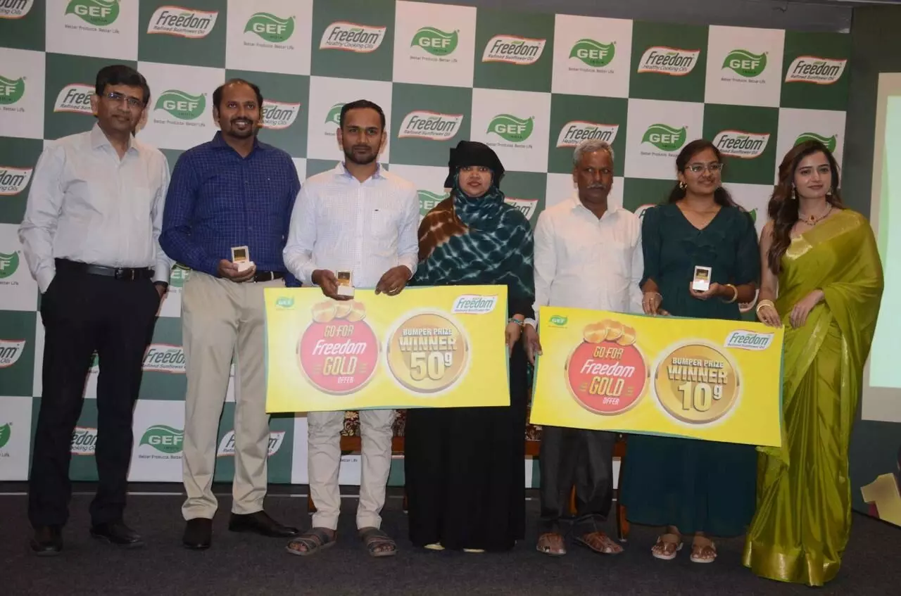 Freedom Healthy Cooking Oils to felicitate the winners of the Bumper Draw of ‘Go for Freedom Gold Offer 2024’ Freedom Healthy Cooking Oils to felicitate the winners of the Bumper Draw of ‘Go for Freedom Gold Offer 2024’