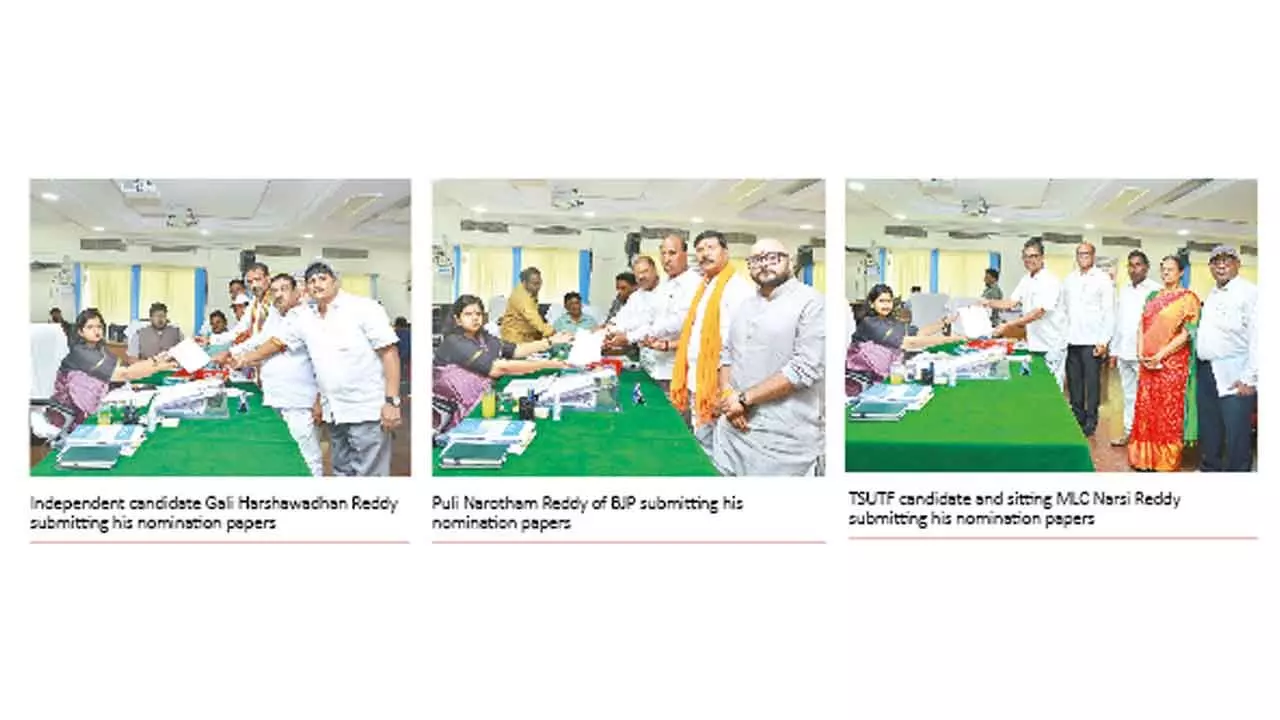 13 candidates in fray, submit nominations for MLC election 13 candidates in fray, submit nominations for MLC election