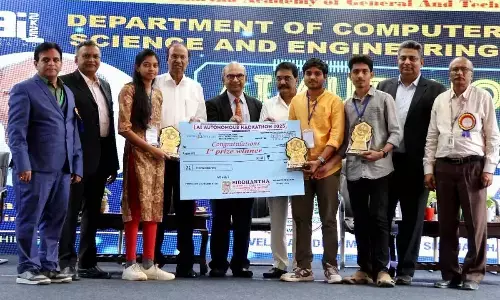 Rahul, Teja bag prizes in AI Autonomous Hackathon