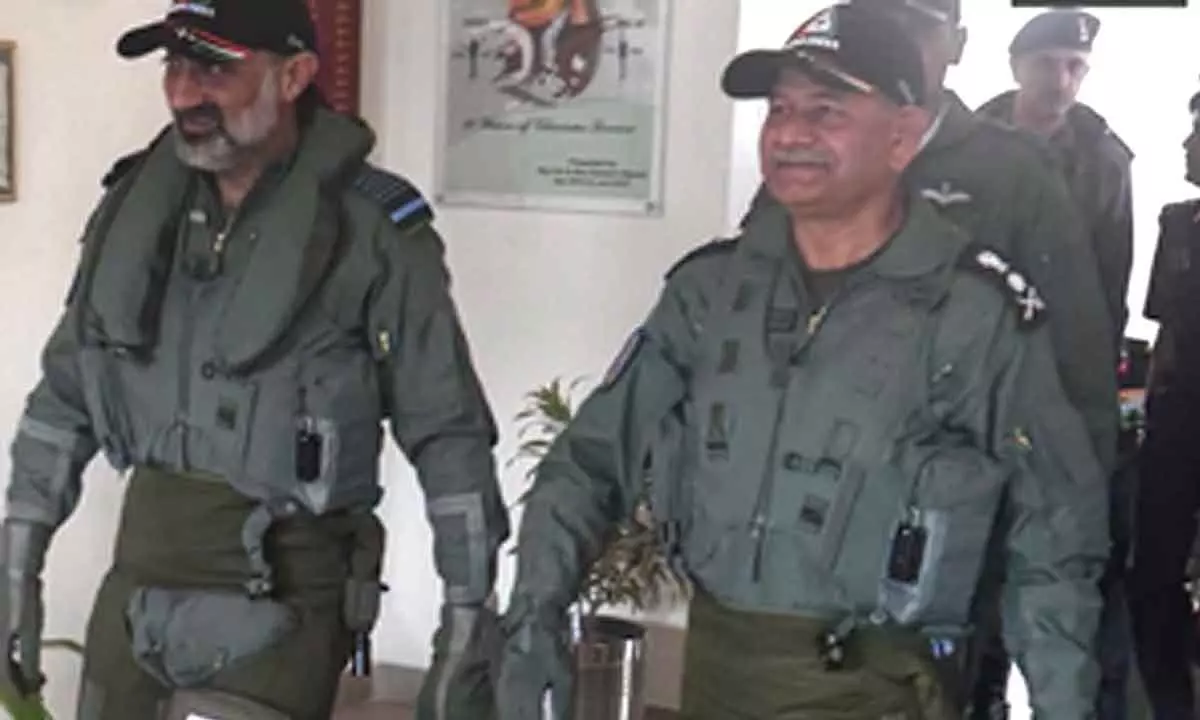 Aero India 2025: IAF, Army chiefs take sortie in Tejas together Aero India 2025: IAF, Army chiefs take sortie in Tejas together