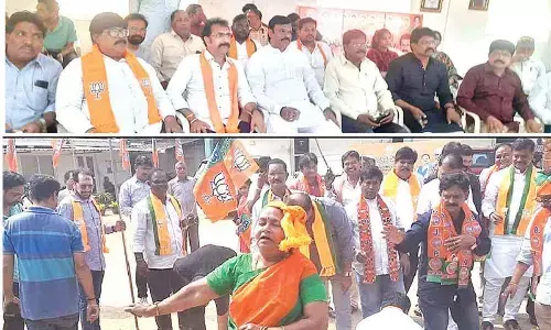 BJP leaders in city break into celebration mode