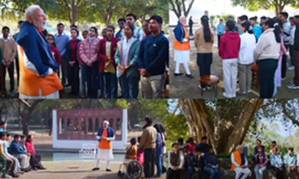 Pariksha Pe Charcha: PM Modi engages with students, encourages stress-free learning Pariksha Pe Charcha: PM Modi engages with students, encourages stress-free learning