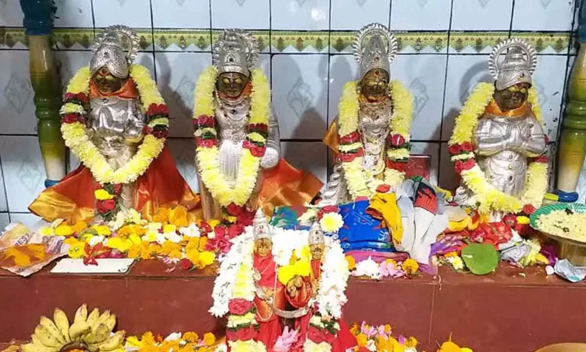 Thousands Flock to Kammasigadam Temple for Goddess Mahalakshmi Jatara Thousands Flock to Kammasigadam Temple for Goddess Mahalakshmi Jatara