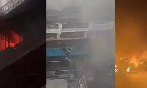 Massive blaze erupts at Dewan Devdi market, 30 shops gutted