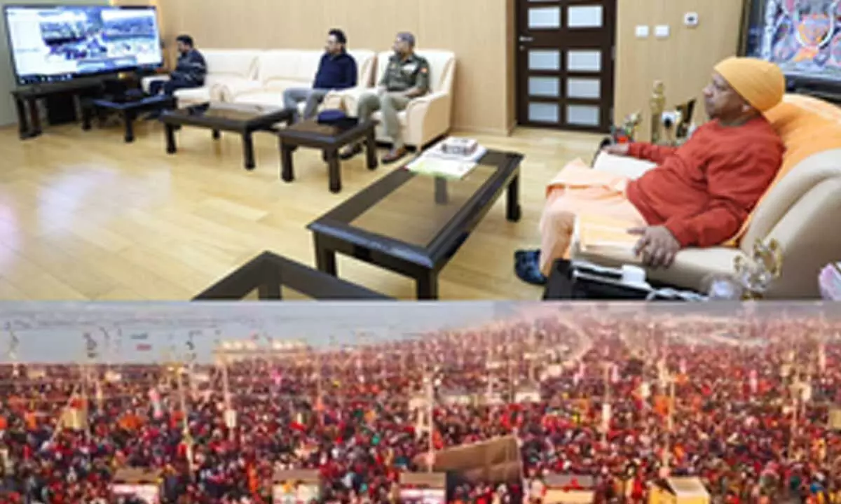 CM Yogi monitors arrangements at Maha Kumbh as devotees gather for Maghi Purnima